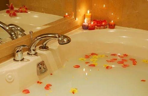 Banhos aromáticos saúde relaxamento
