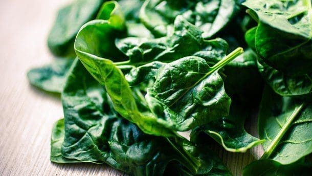 espinafre vitaminas saúde minerais dieta