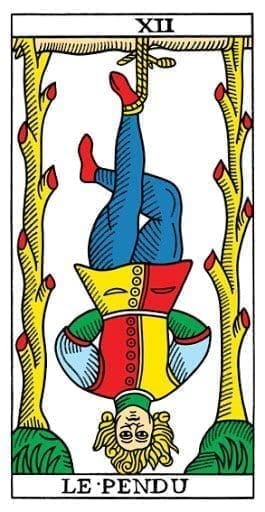 enforcado tarot adivinhação esoterismo simbolismo